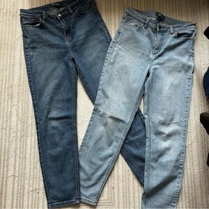 Modcloth Dark Blue and Light Blue Skinny Jeans